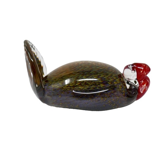 Epiphany Studios Art Glass Turkey Bird Paperweight Sculpture - Picture 3 of 10